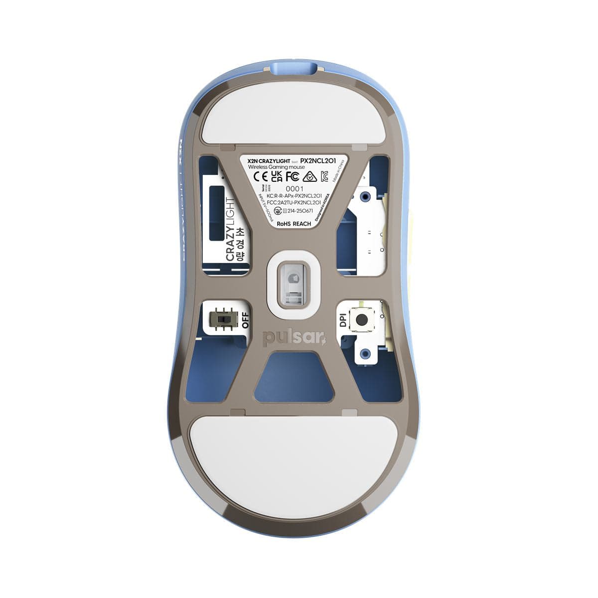 Pulsar X2N Crazylight – Chuột không dây kèm dongle 8K