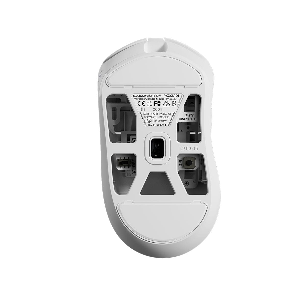 Pulsar X3 Crazylight - Chuột Gaming hybrid công thái học siêu nhẹ