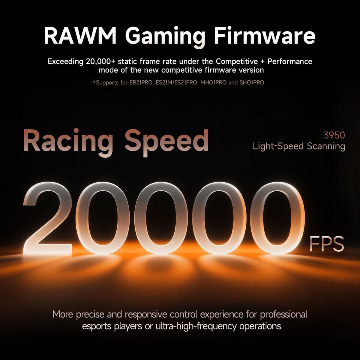RAWM ER21 Pro - Chuột gaming công thái học siêu nhẹ 8K