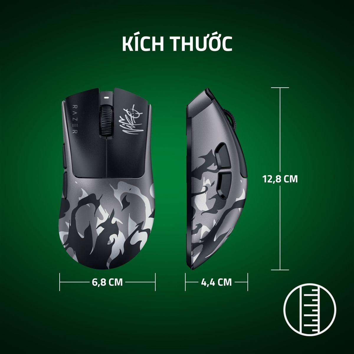 Razer DeathAdder V4 Pro NiKo Edition – Chuột ergonomic kèm dongle 8K