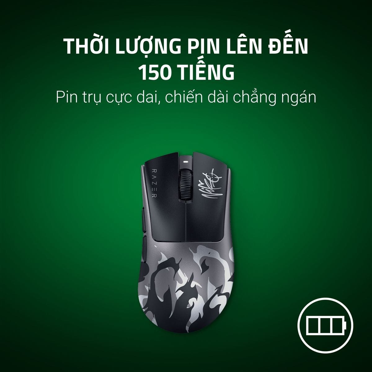 Razer DeathAdder V4 Pro NiKo Edition – Chuột ergonomic kèm dongle 8K
