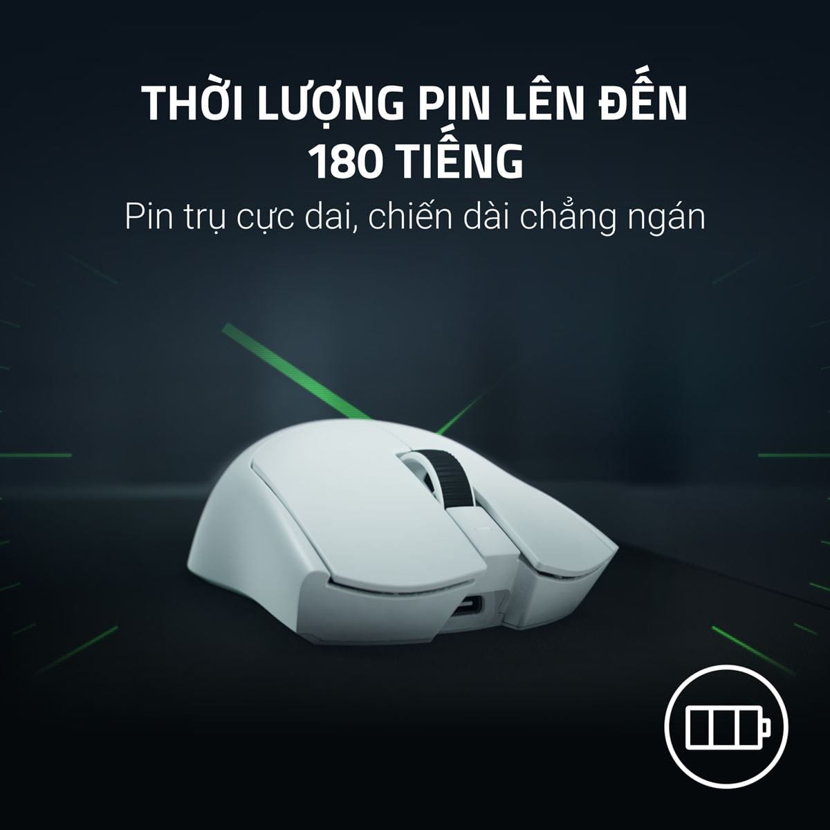 Razer Viper V4 Pro - Chuột không dây đối xứng 8KHz