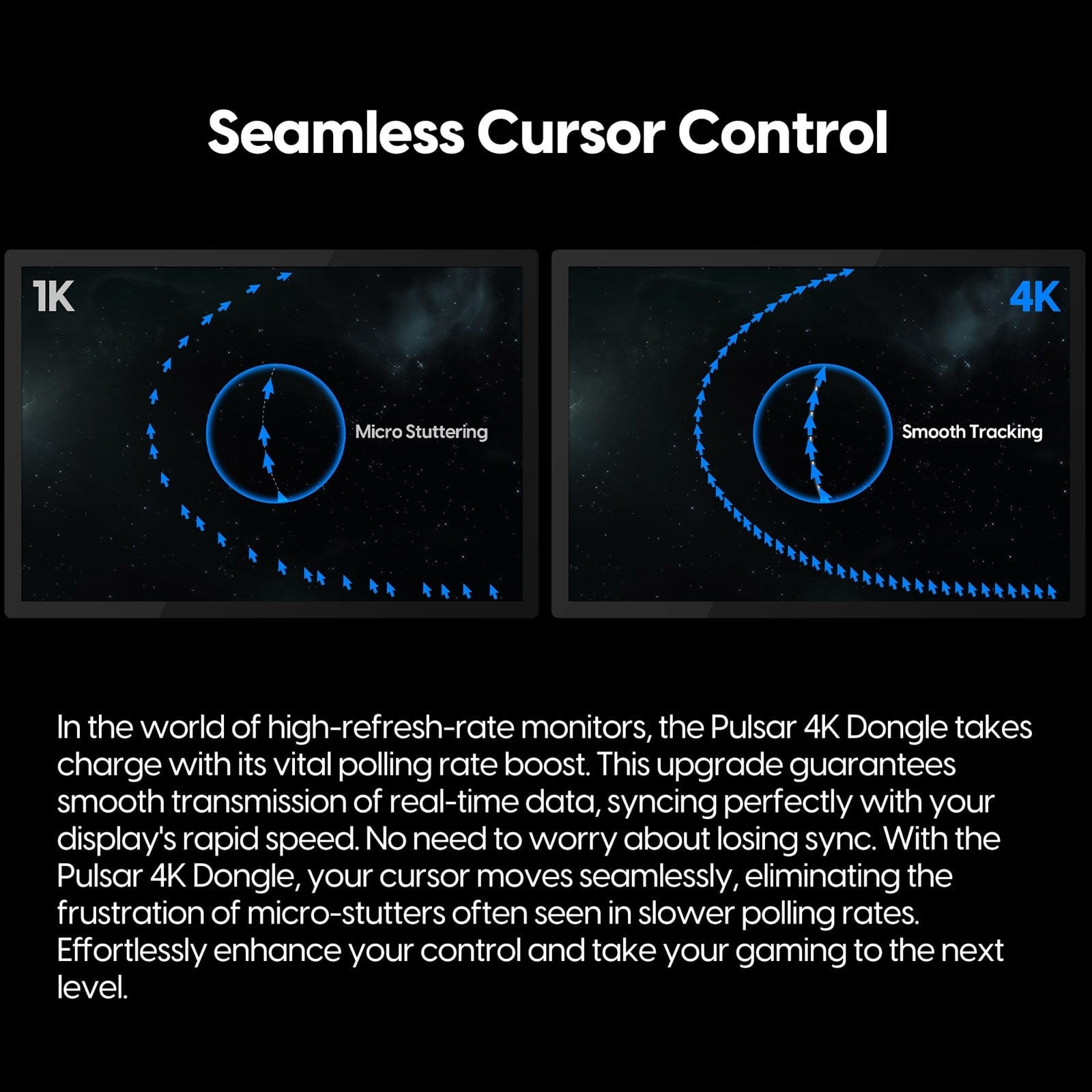 Receiver 4KHz cho chuột Pulsar 4K - Chỉ hỗ trợ dòng tương thích 4KHz.