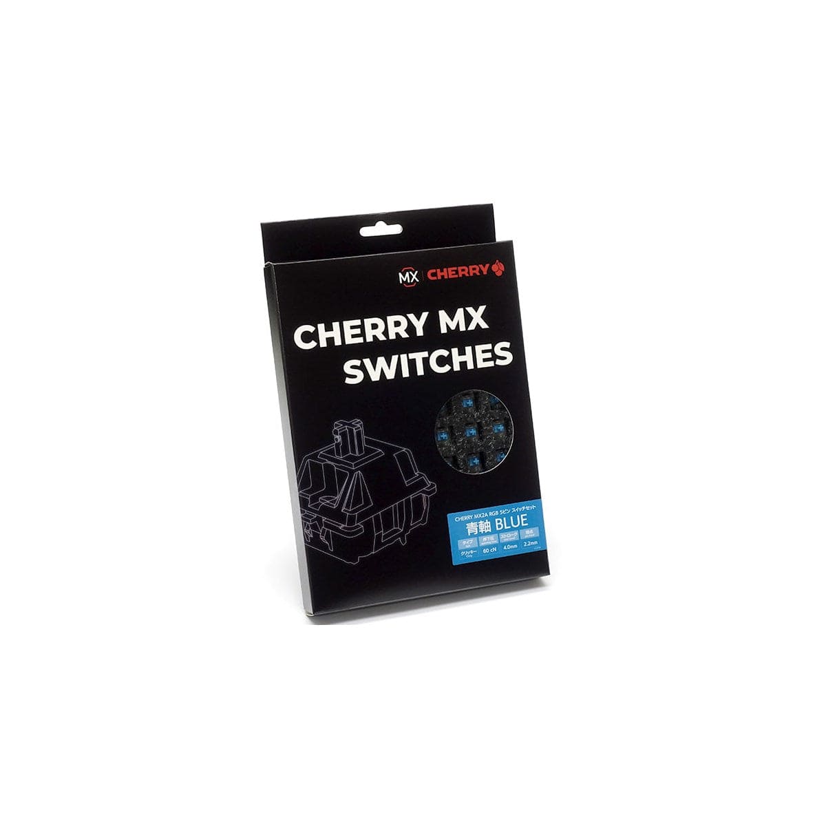 Switch bàn phím cơ Cherry MX2A RGB | Pre-lube (Hộp 70 switch).