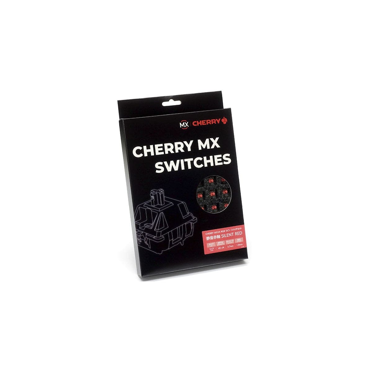 Switch bàn phím cơ Cherry MX2A RGB | Pre-lube (Hộp 70 switch).
