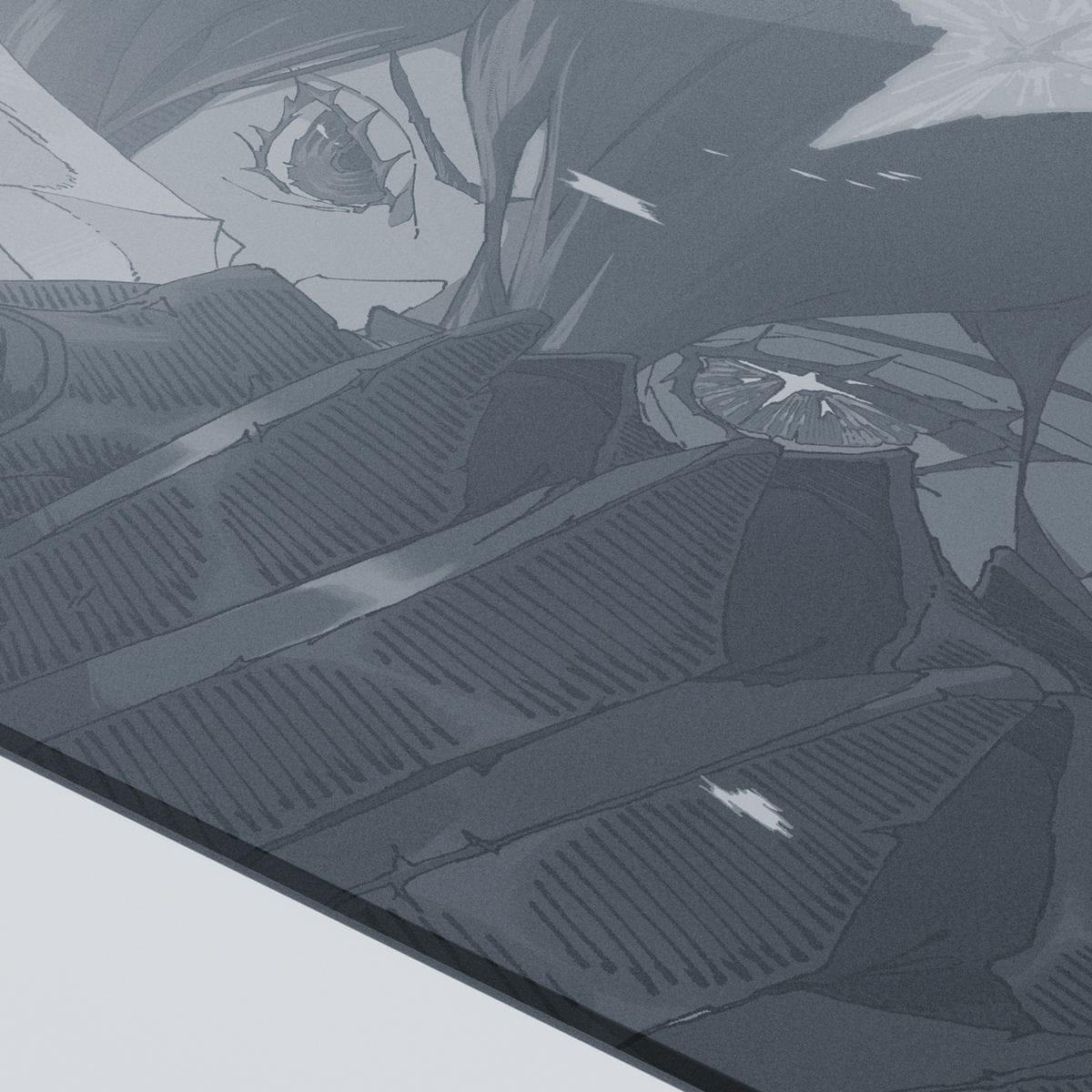 Yuki Aim Monokuro Glass Pad – Lót chuột kính speed giới hạn