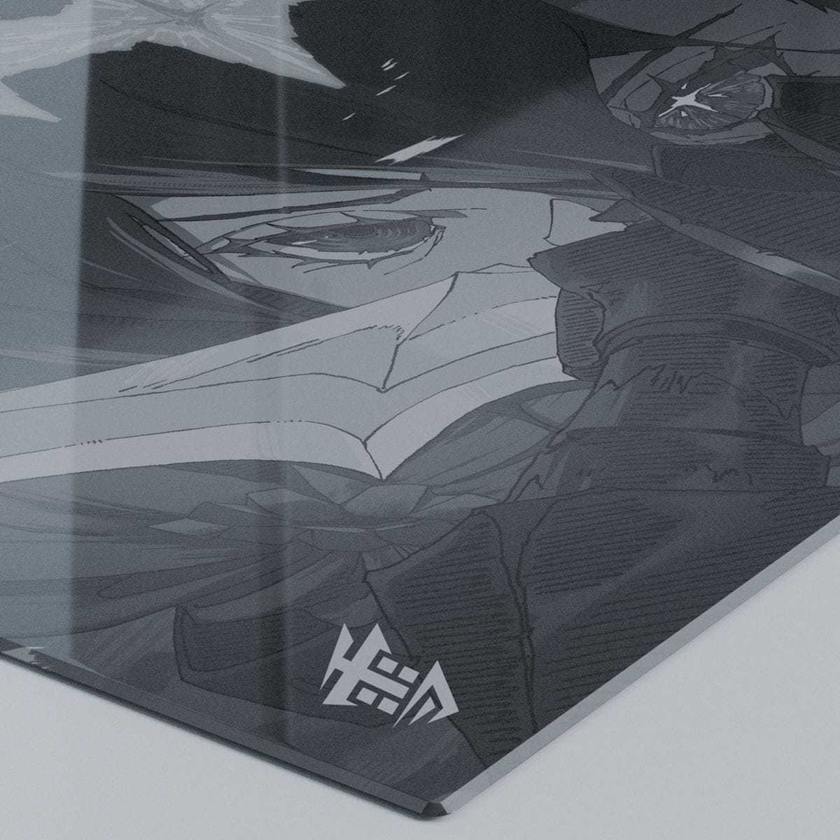 Yuki Aim Monokuro Glass Pad – Lót chuột kính speed giới hạn