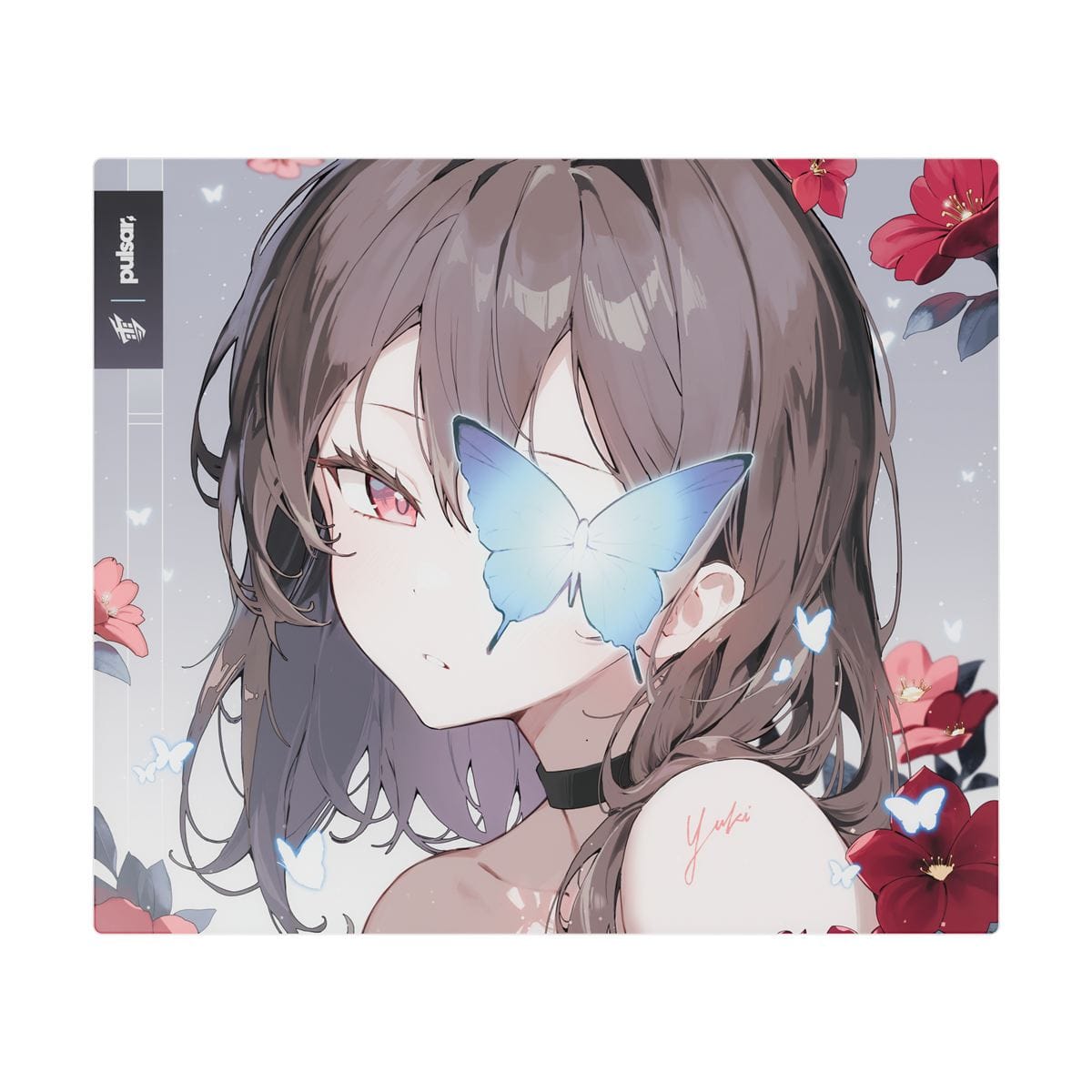 Yuki Aim x Pulsar - Superglide3 Glass Mousepad (Yuki Aim Edition)