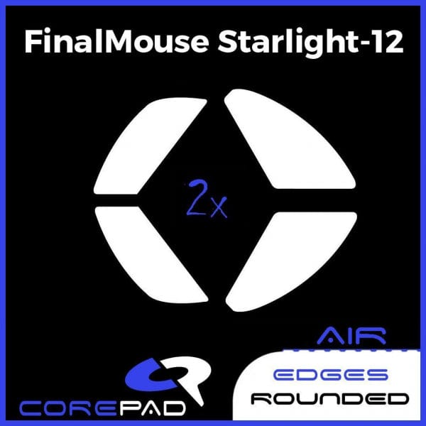 Feet chuột PTFE Corepad Skatez AIR Finalmouse Starlight-12 Medium & Small / Ultralight X Cheetah (S) & Lion (M) & Tiger (L) (2 bộ).