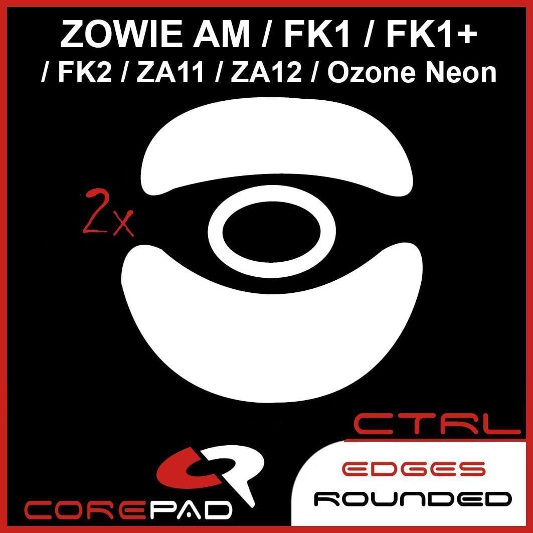 Feet chuột PTFE Corepad Skatez CTRL Zowie AM / FK1 / FK1+ / FK2 / S1 / S2 / ZA11 / ZA12 / Ozone Neon / Neon M10 (2 bộ).