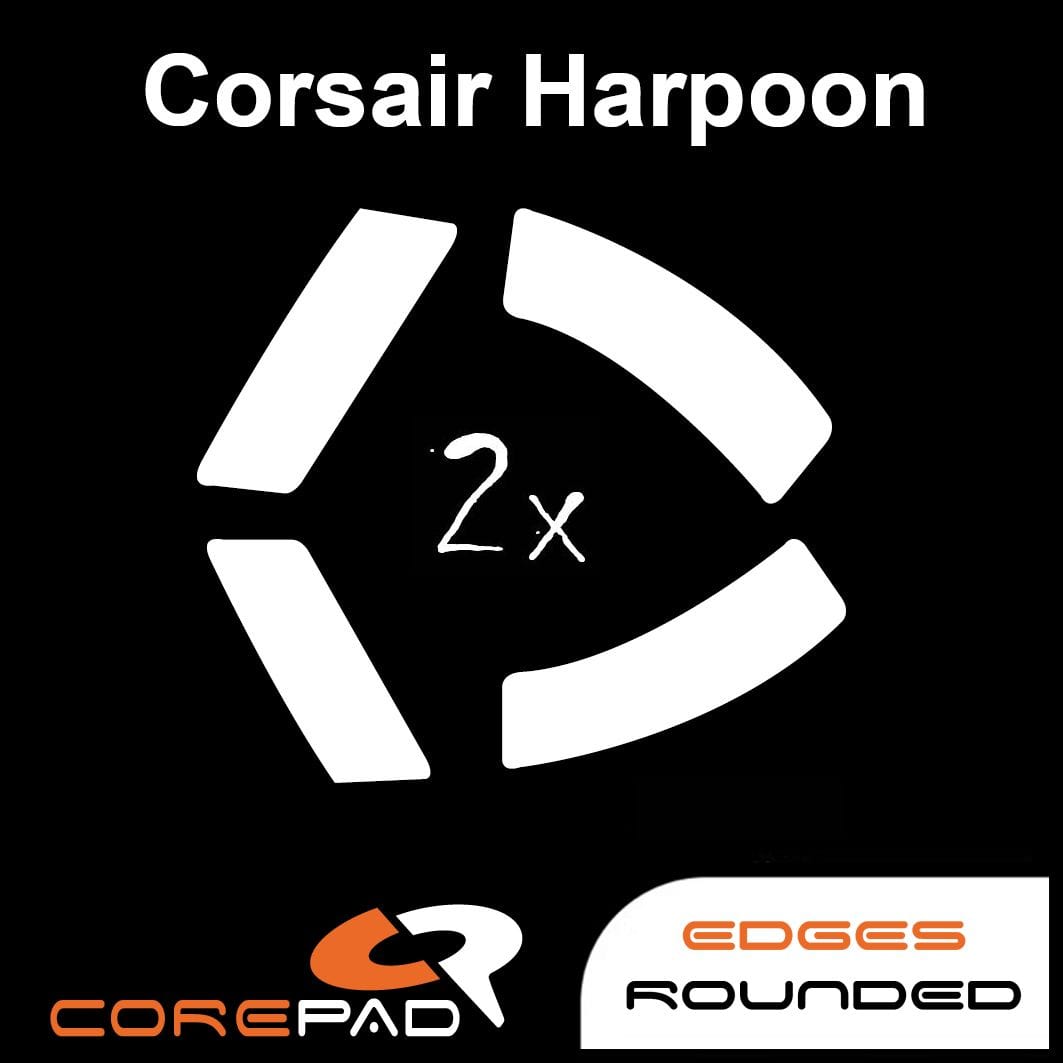 Feet chuột PTFE Corepad Skatez PRO Corsair Harpoon Wired / Harpoon Wireless (2 bộ).