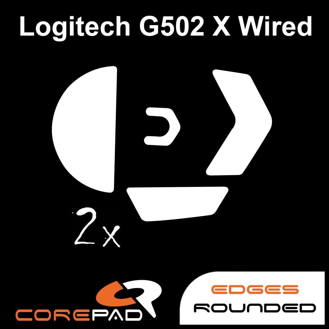 Feet chuột PTFE Corepad Skatez PRO Logitech G502 X Wired (2 bộ).