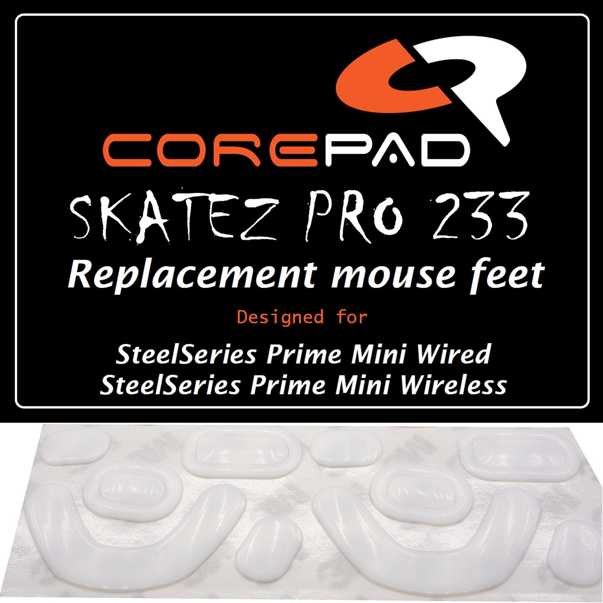 Feet chuột PTFE Corepad Skatez PRO SteelSeries Prime Mini Wired / Prime Mini Wireless (2 bộ).