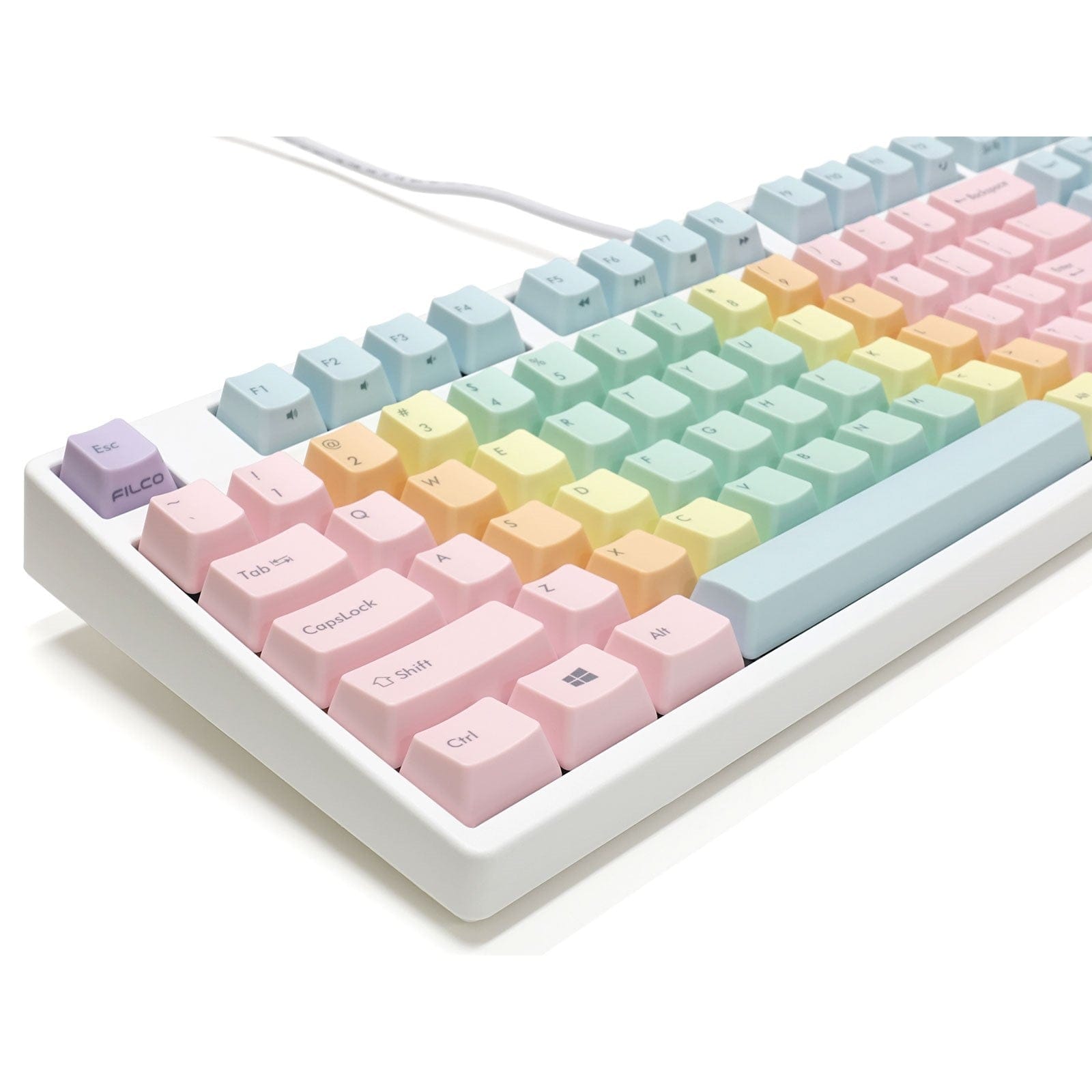 Bộ keycap Filco Macaron 104 phím - Chữ mặt trên.