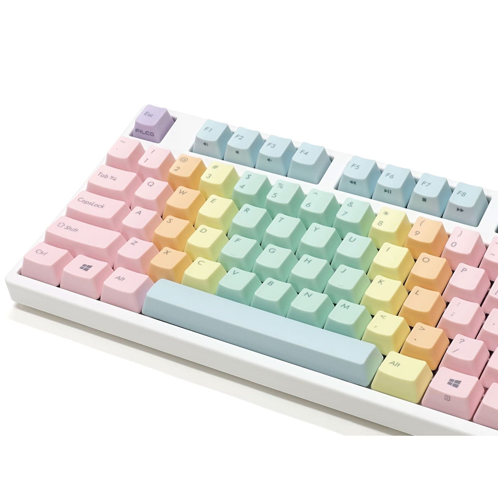 Bộ keycap Filco Macaron 104 phím - Chữ mặt trên.