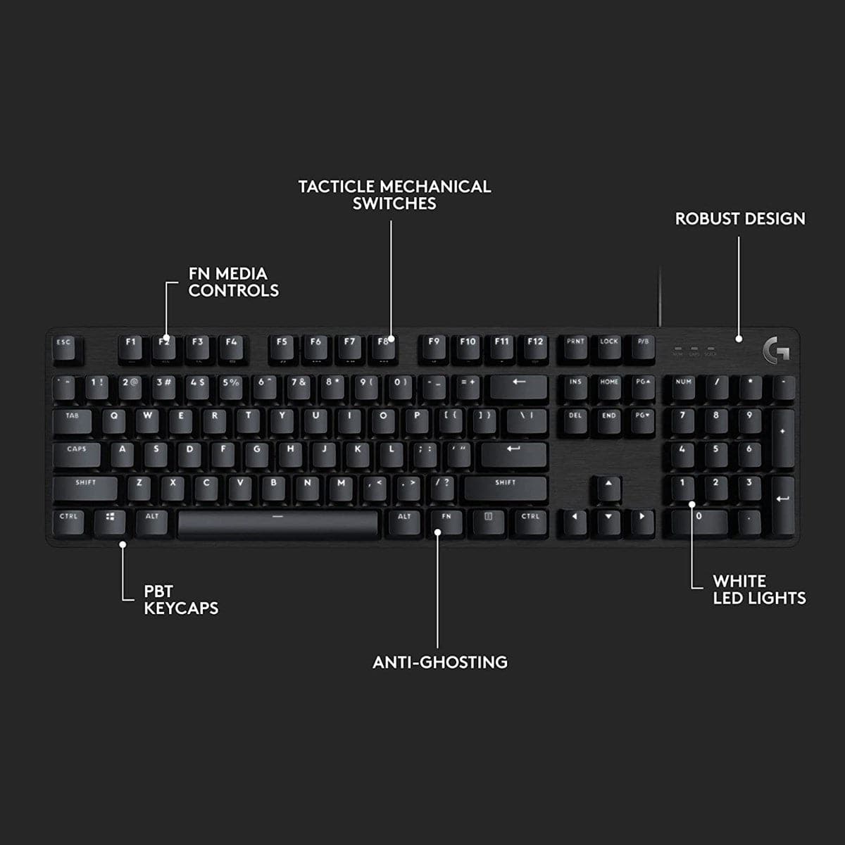 Bàn phím cơ Logitech G413 SE Fullsize.