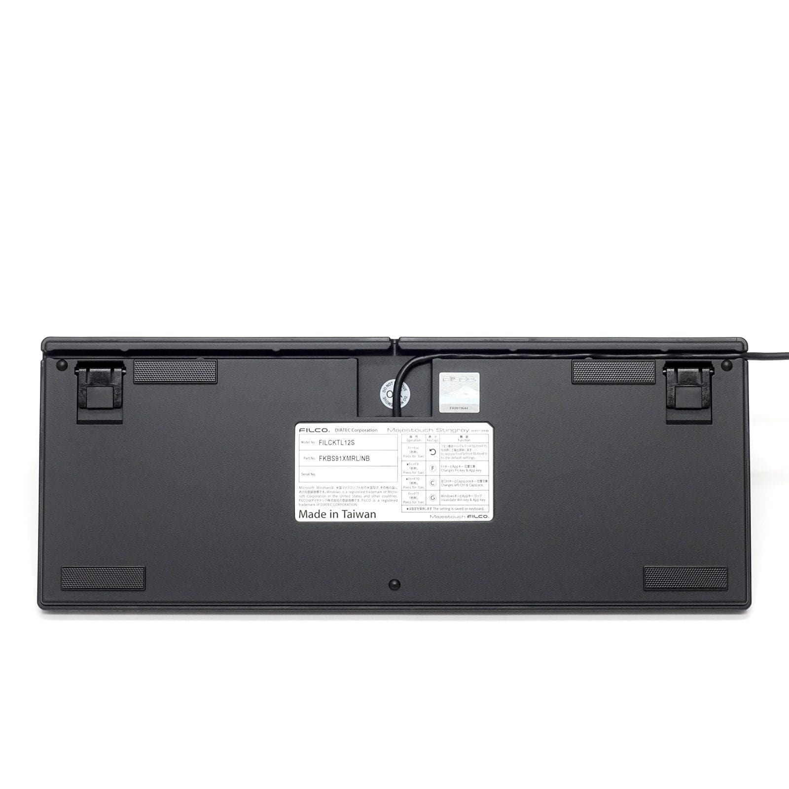 Bàn phím cơ Low-profile Filco Majestouch Stingray Ninja - TKL.