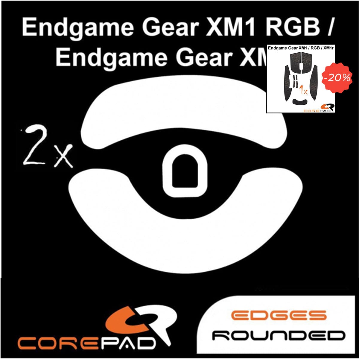 Bundle Feet + Grip tape Corepad - Endgame Gear XM2we/ XM1 RGB / Endgame Gear XM1r.
