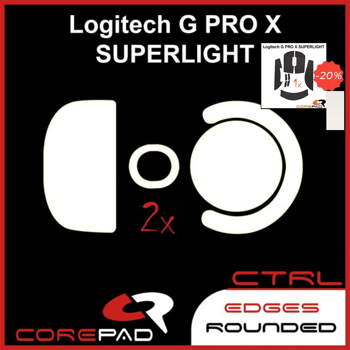 Bundle Feet + Grip tape Corepad - Logitech G PRO X Superlight.