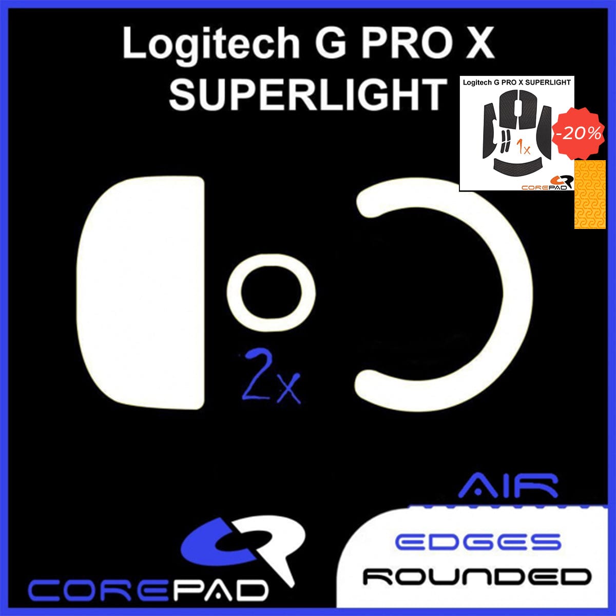 Bundle Feet + Grip tape Corepad - Logitech G PRO X Superlight.