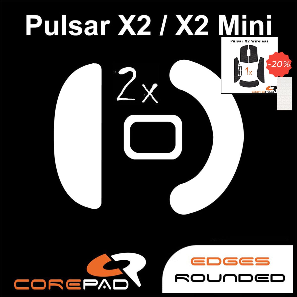 Bundle Feet + Grip tape Corepad - Pulsar X2.