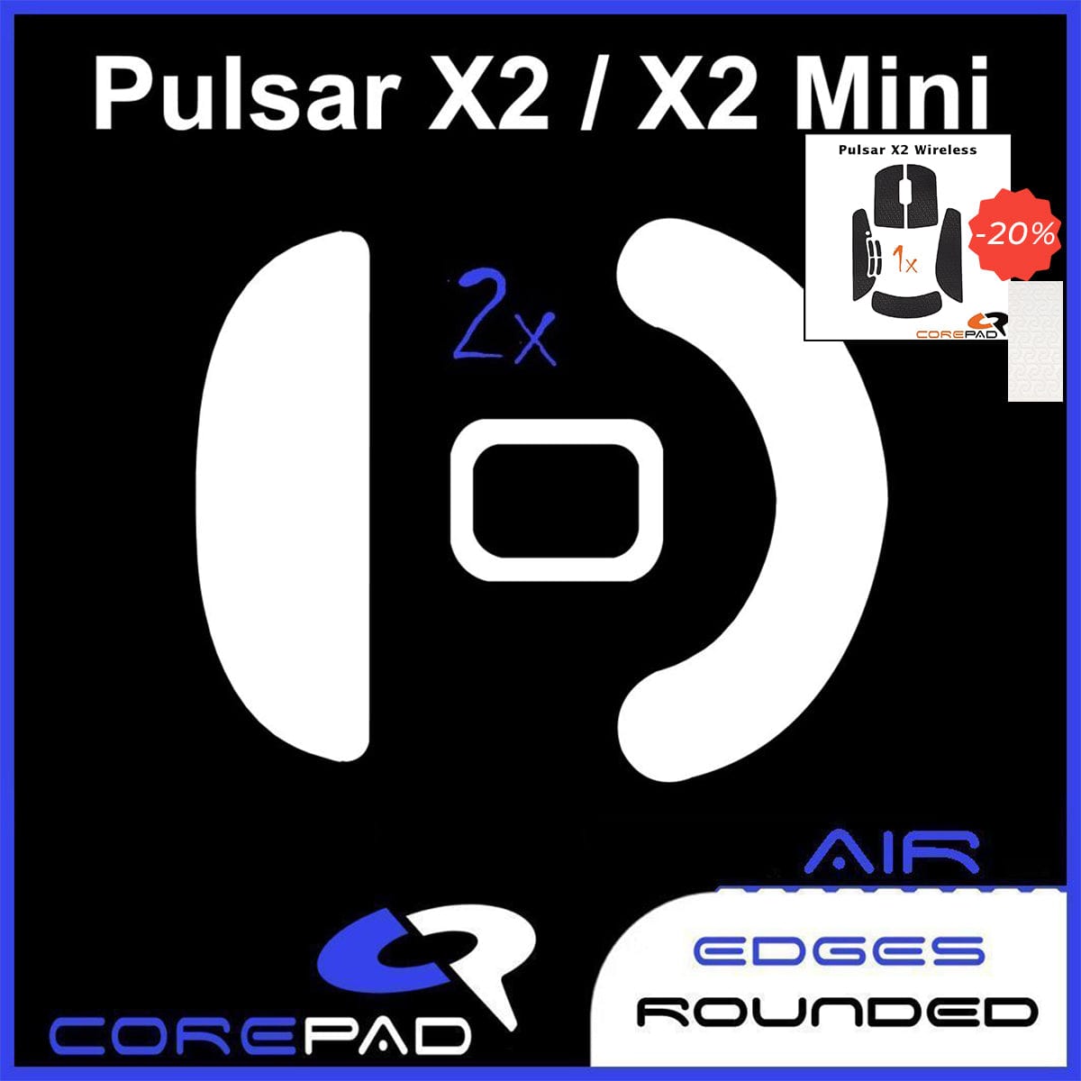 Bundle Feet + Grip tape Corepad - Pulsar X2.