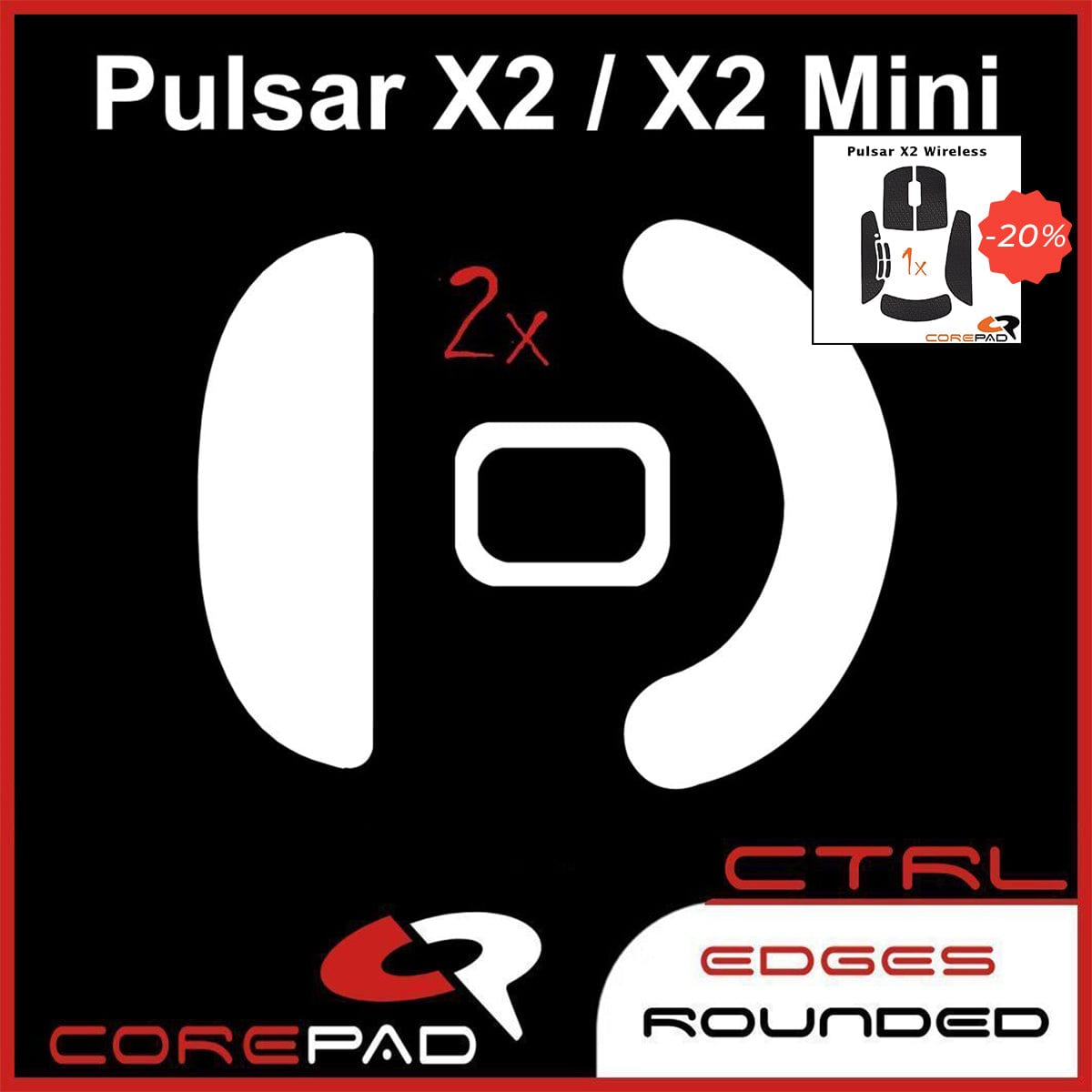 Bundle Feet + Grip tape Corepad - Pulsar X2.