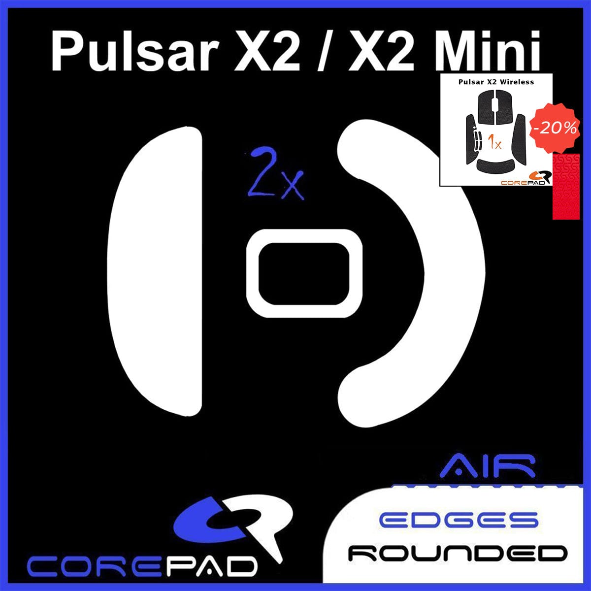 Bundle Feet + Grip tape Corepad - Pulsar X2.