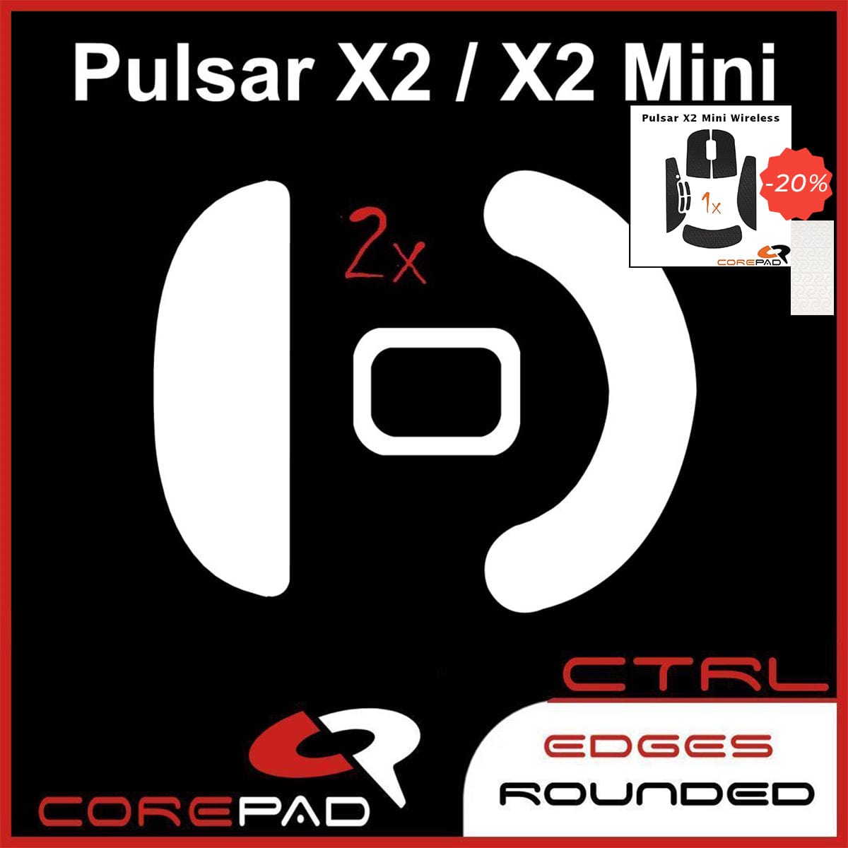 Bundle Feet + Grip tape Corepad - Pulsar X2 Mini