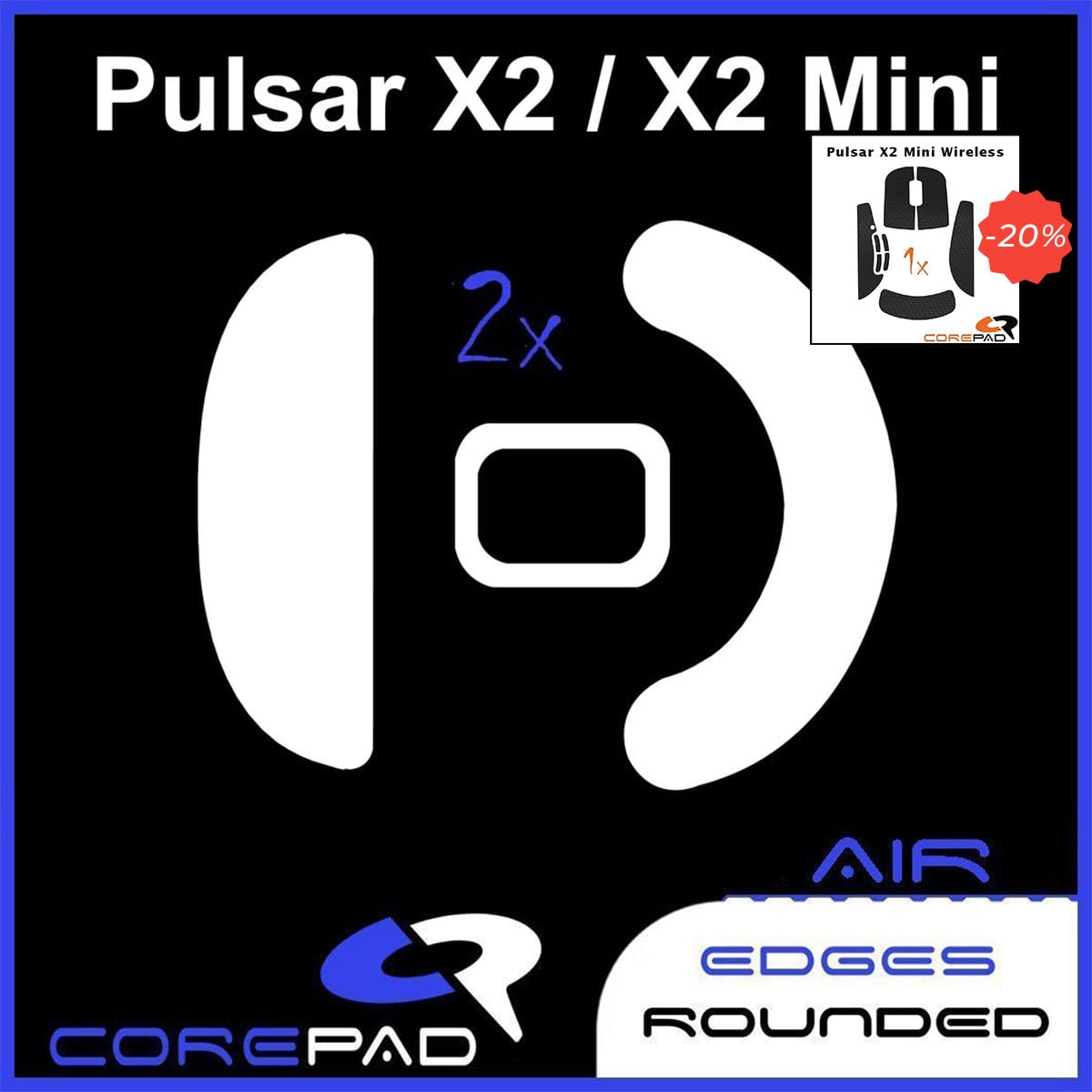 Bundle Feet + Grip tape Corepad - Pulsar X2 Mini.