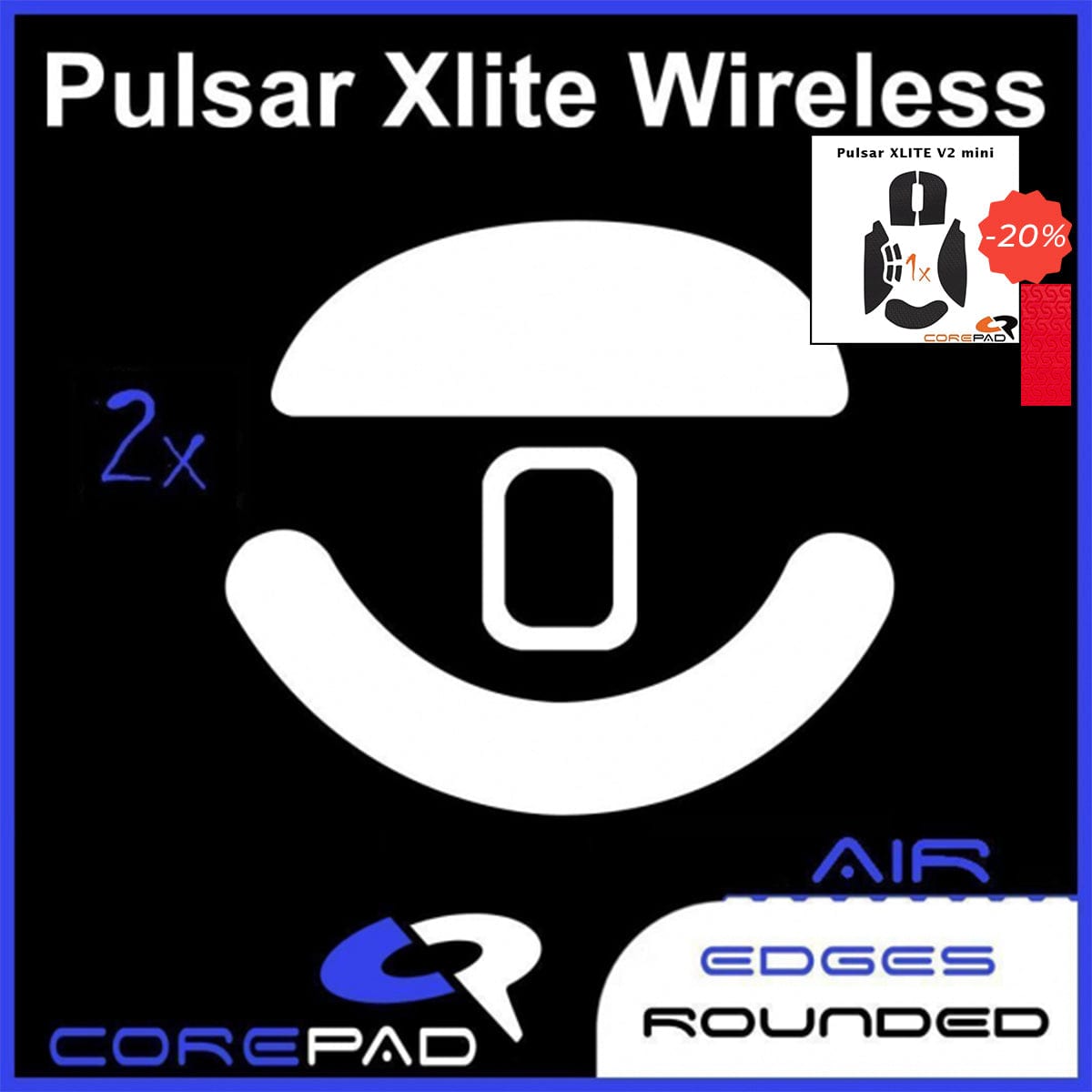 Bundle Feet + Grip tape Corepad - Pulsar Xlite V2 Mini.