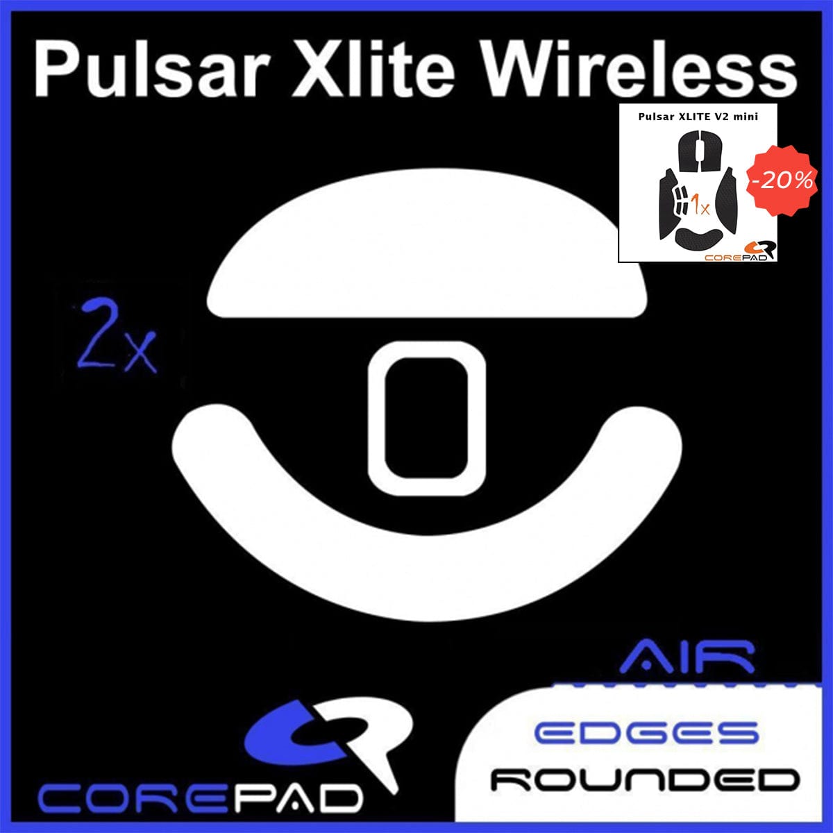 Bundle Feet + Grip tape Corepad - Pulsar Xlite V2 Mini.