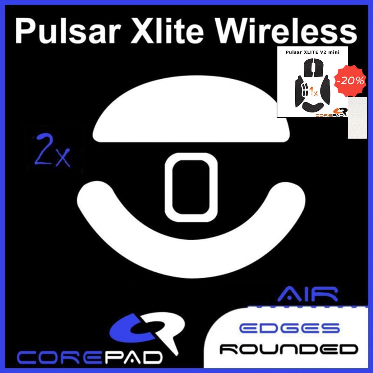 Bundle Feet + Grip tape Corepad - Pulsar Xlite V2 Mini.
