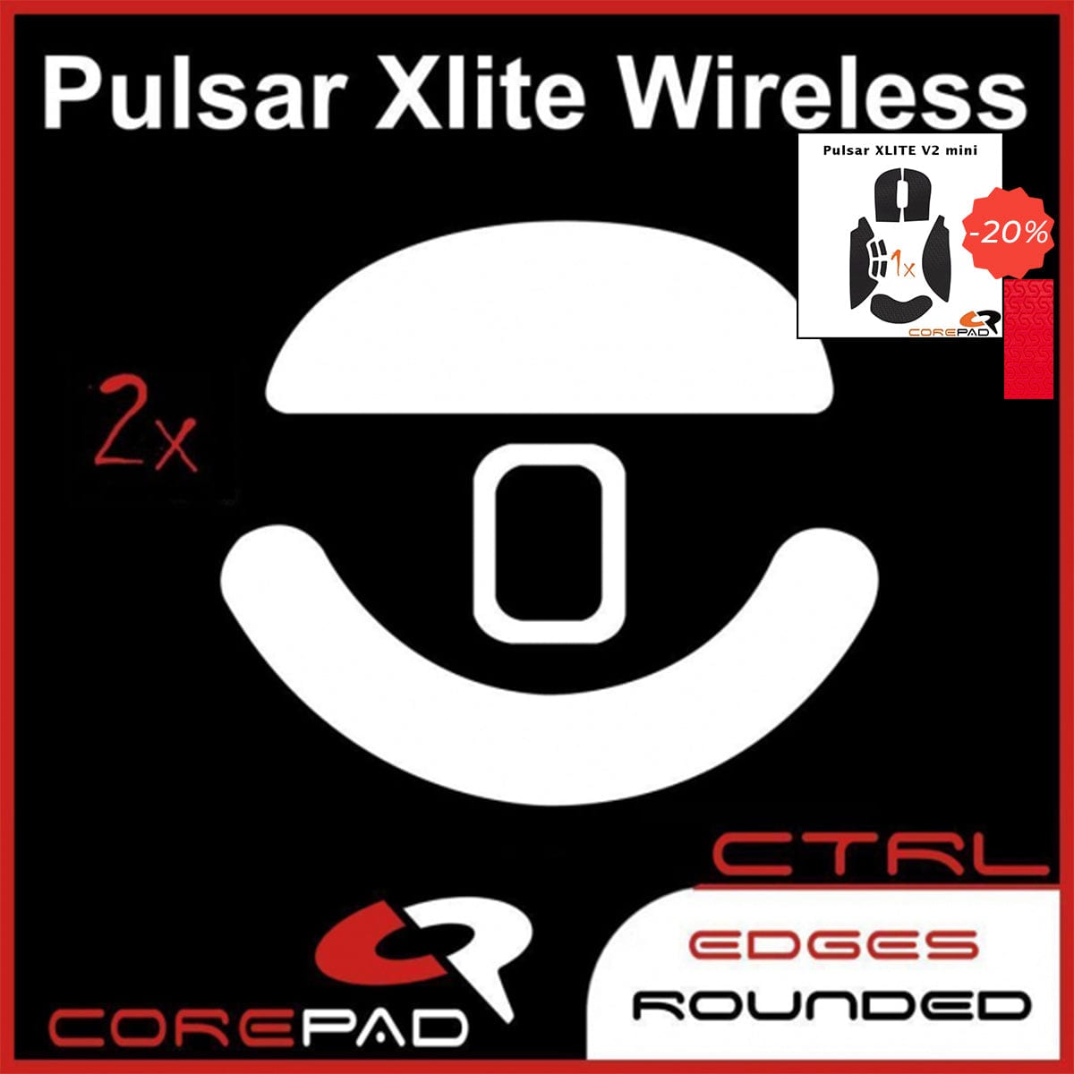 Bundle Feet + Grip tape Corepad - Pulsar Xlite V2 Mini.