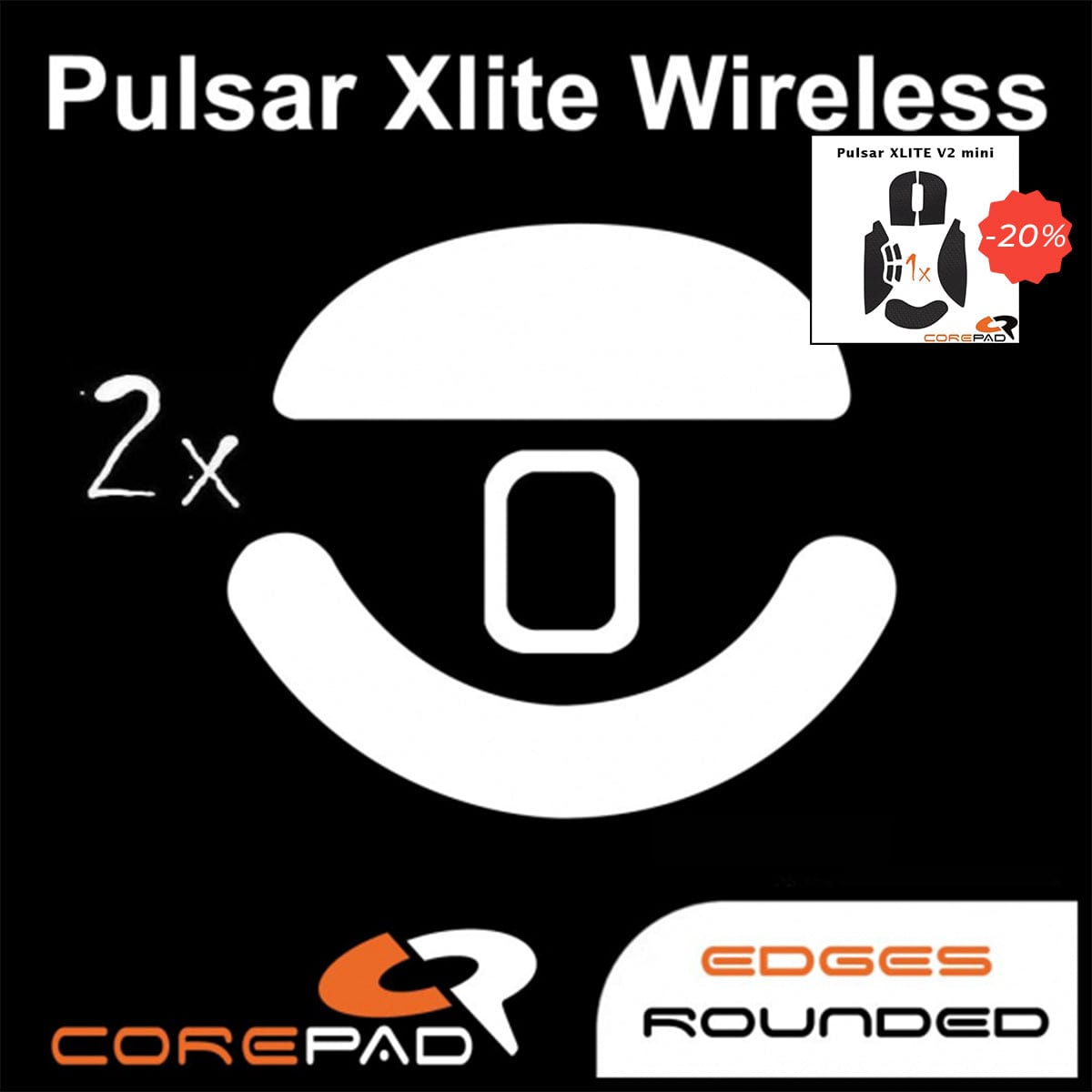 Bundle Feet + Grip tape Corepad - Pulsar Xlite V2 Mini.