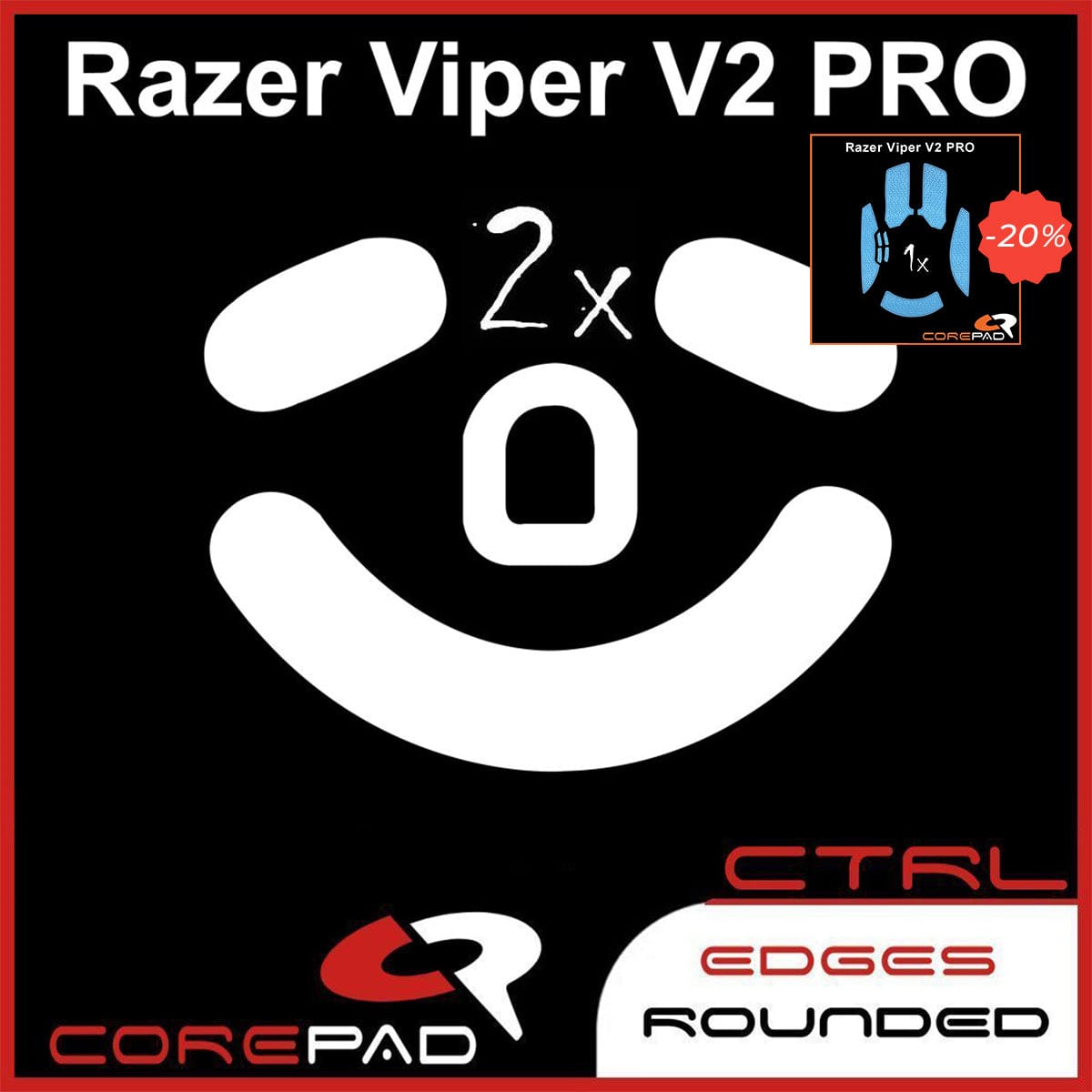 Bundle Feet + Grip tape Corepad - Razer Viper V2 Pro.