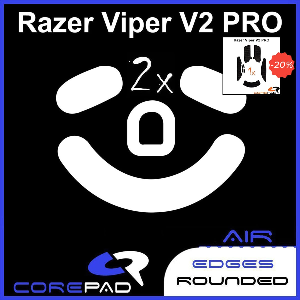 Bundle Feet + Grip tape Corepad - Razer Viper V2 Pro.