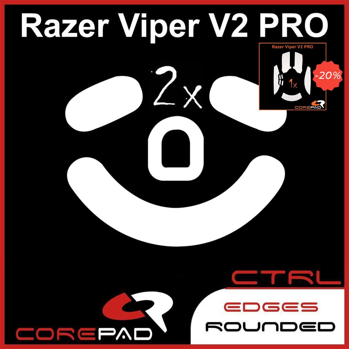 Bundle Feet + Grip tape Corepad - Razer Viper V2 Pro.