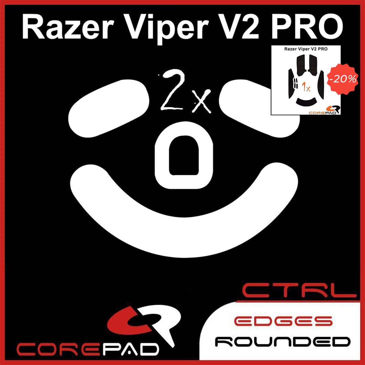 Bundle Feet + Grip tape Corepad - Razer Viper V2 Pro.
