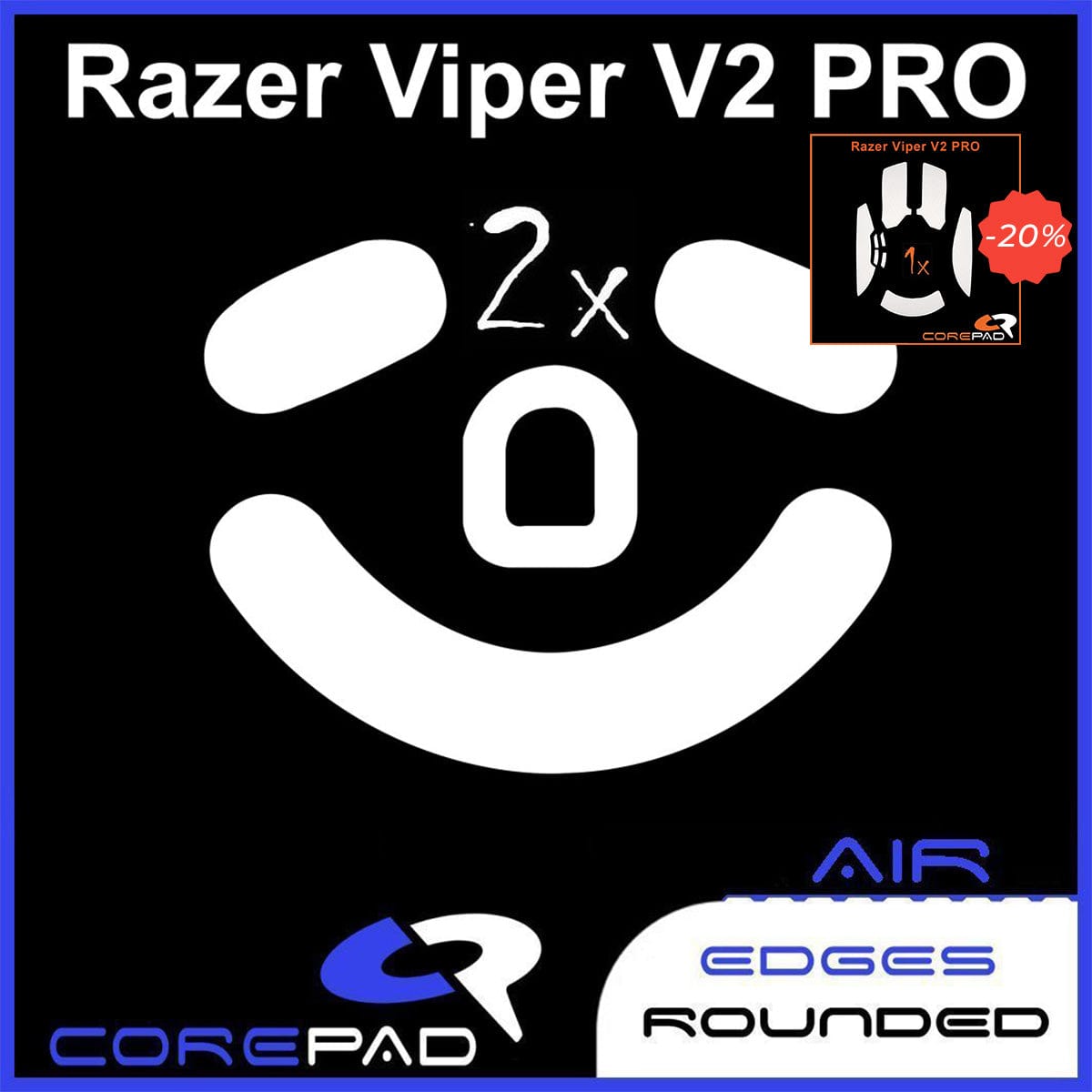 Bundle Feet + Grip tape Corepad - Razer Viper V2 Pro.