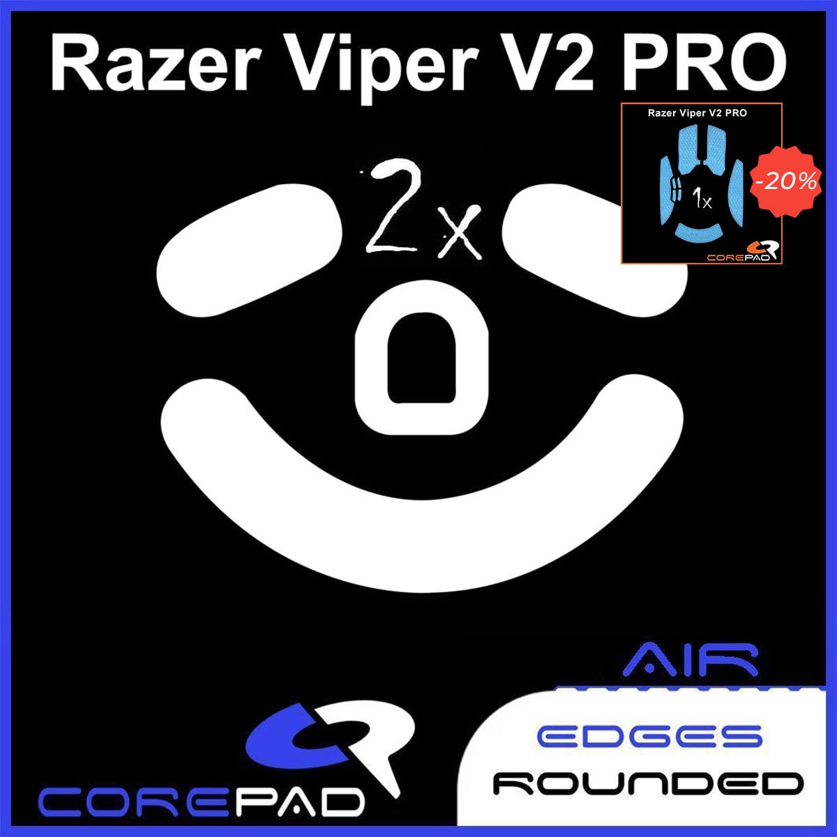 Bundle Feet + Grip tape Corepad - Razer Viper V2 Pro.