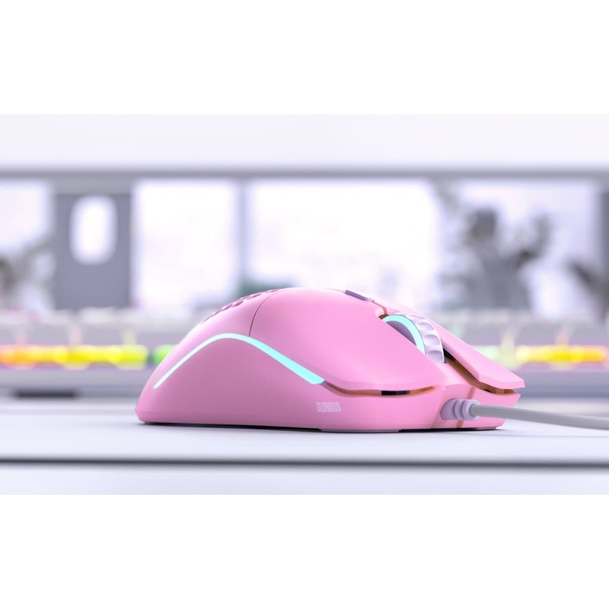 Chuột đối xứng siêu nhẹ Glorious Model O | Matte Pink (Forge Limited Edition)