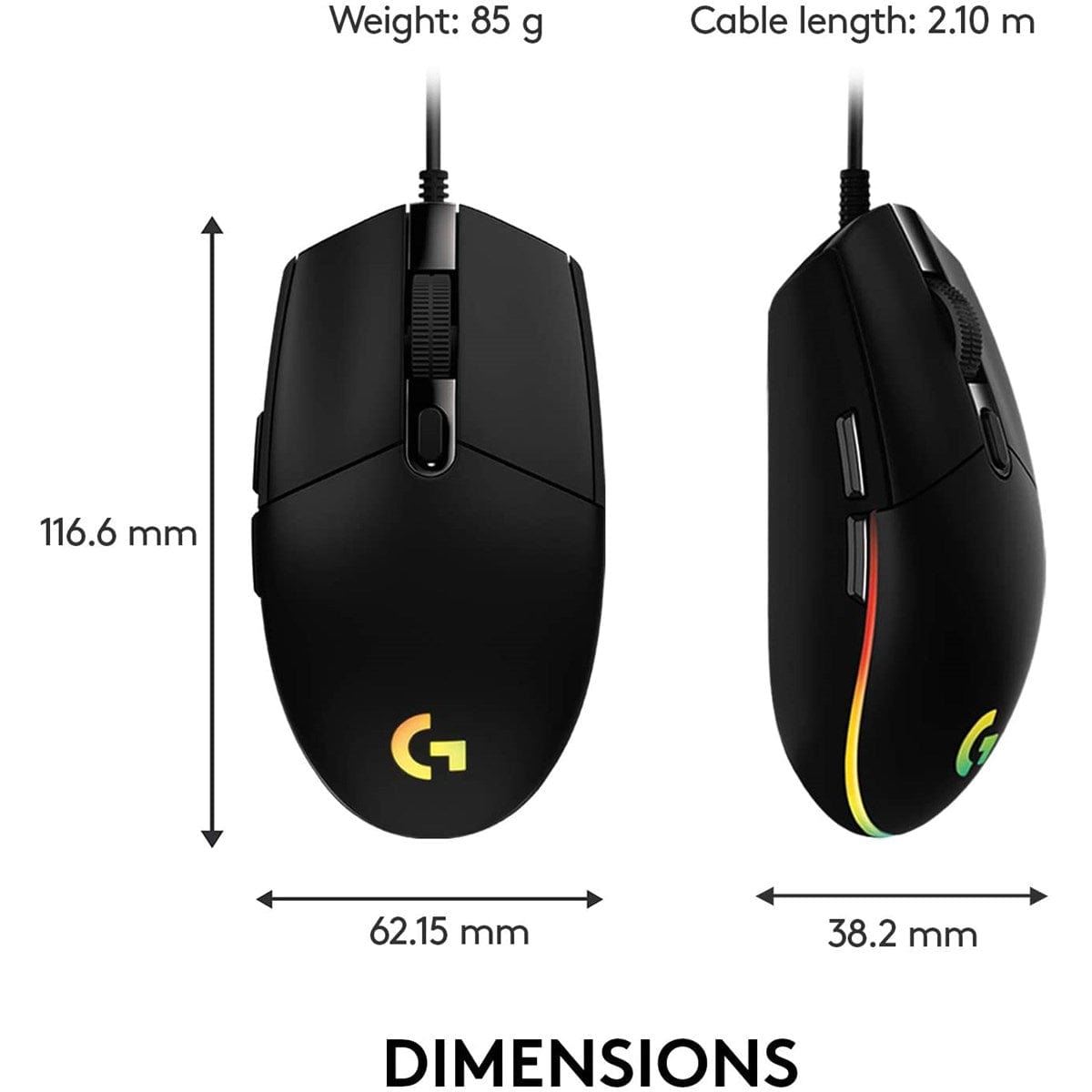 Chuột Logitech G102 Gen2 Lightsync.