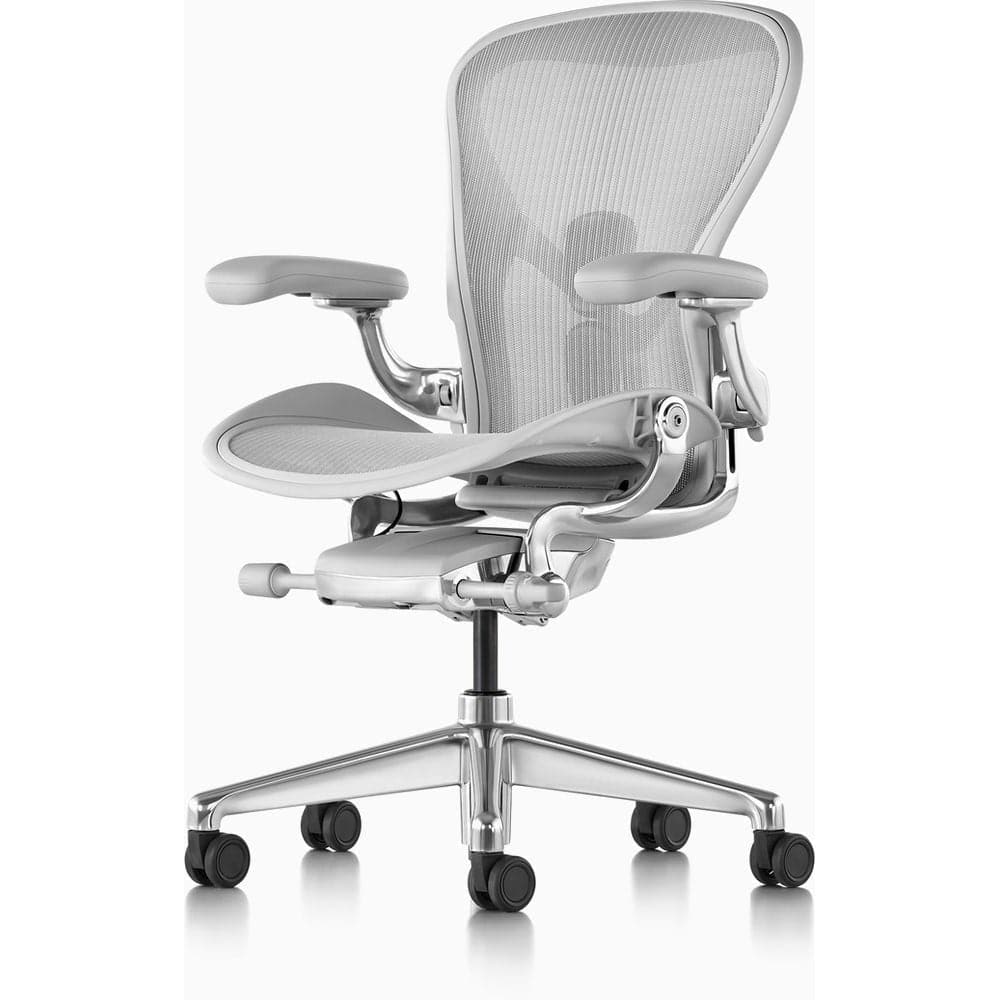 Ghế công thái học Herman Miller Aeron - Trắng Mineral - Hàng xách tay