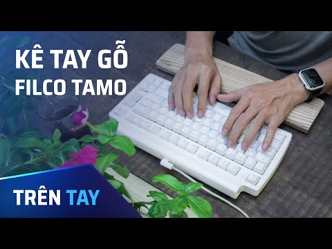 Kê tay bàn phím cơ Filco gỗ Hokkaido.