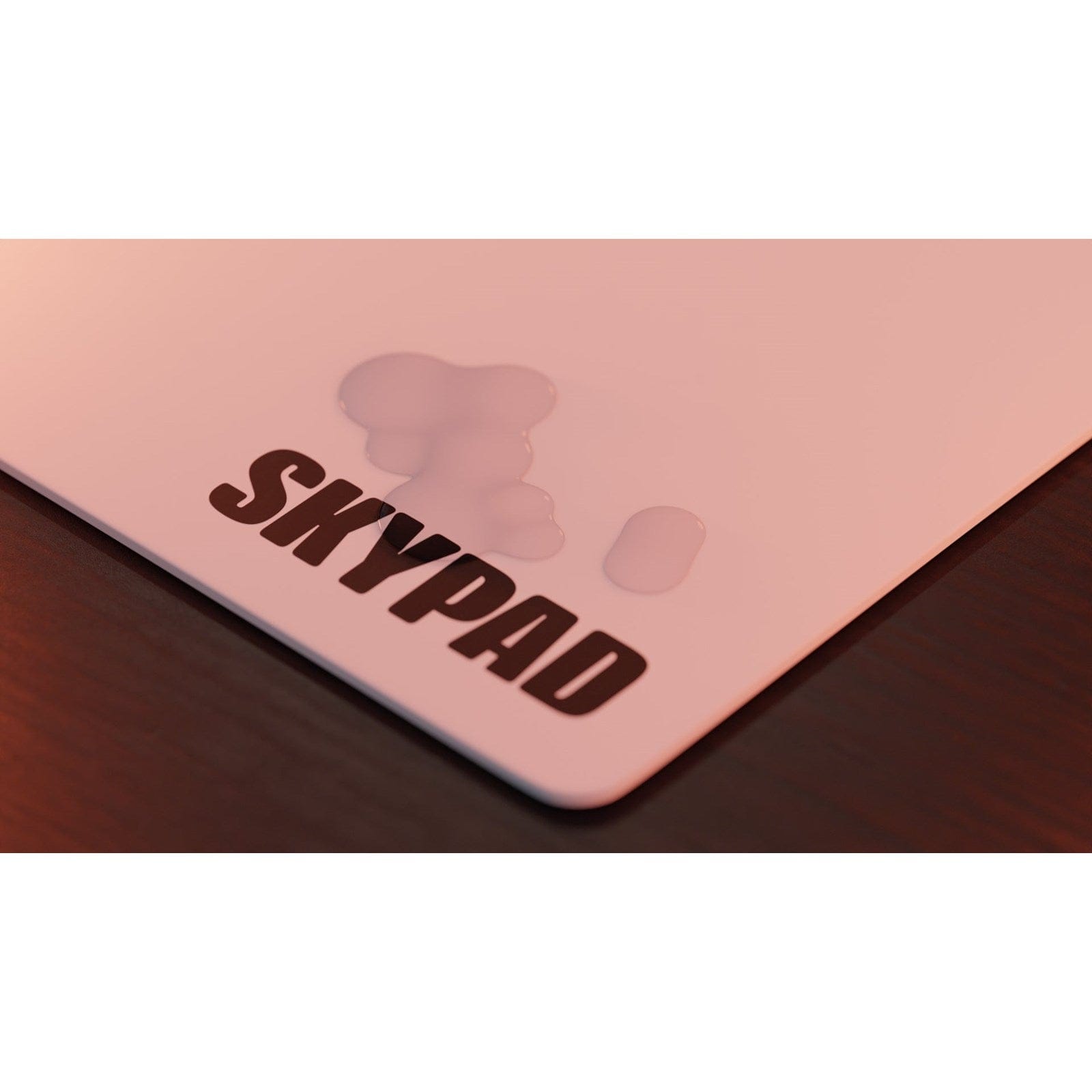 Lót chuột kính SkyPAD Glass 3.0 - XL (White - Text Logo)