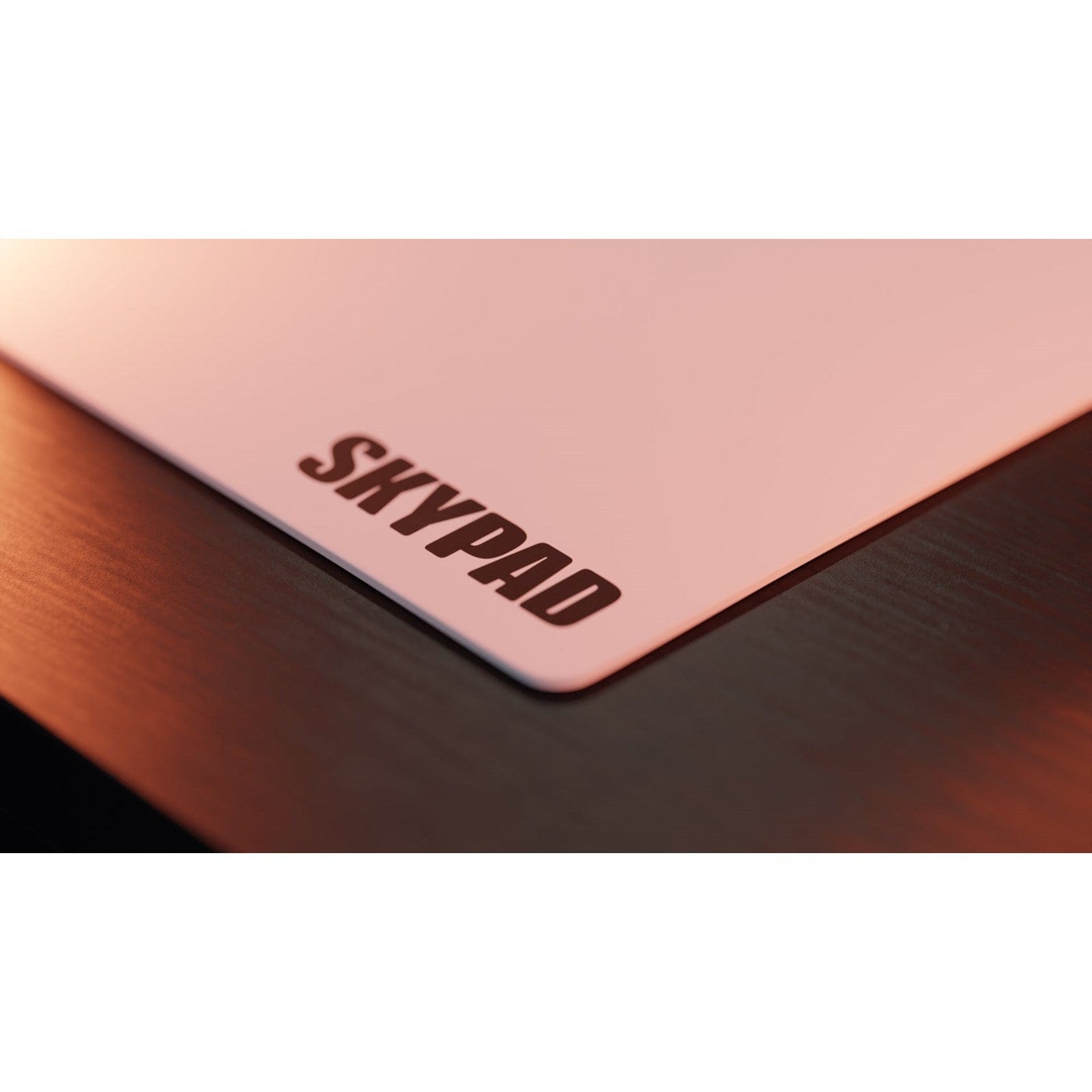 Lót chuột kính SkyPAD Glass 3.0 - XL (White - Text Logo)