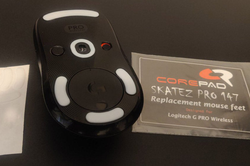 Hướng dẫn thay feet chuột với chuột gaming úp ngược và bộ feet Corepad.