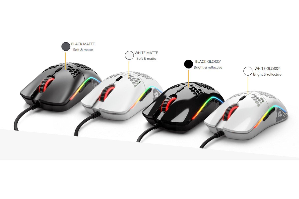 Nên chọn chuột gaming Glorious màu bóng hay nhám?.