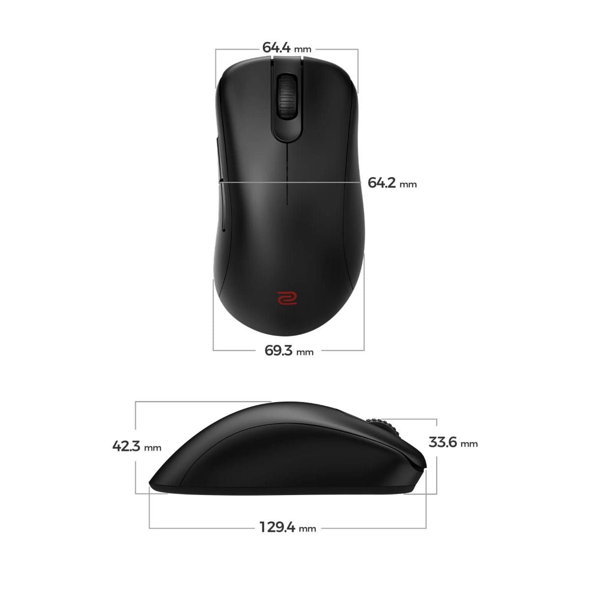 BenQ Zowie EC1-DW - Chuột không dây 63g, công thái học